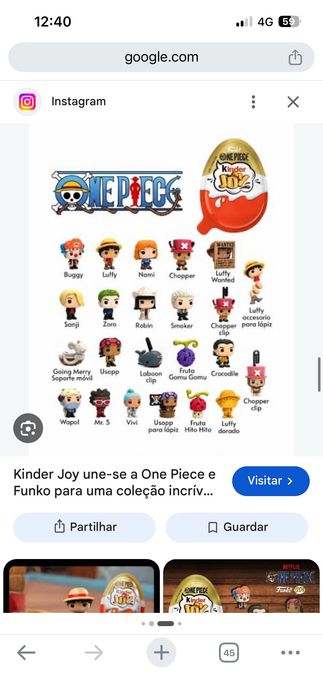 Kinder joy one piece