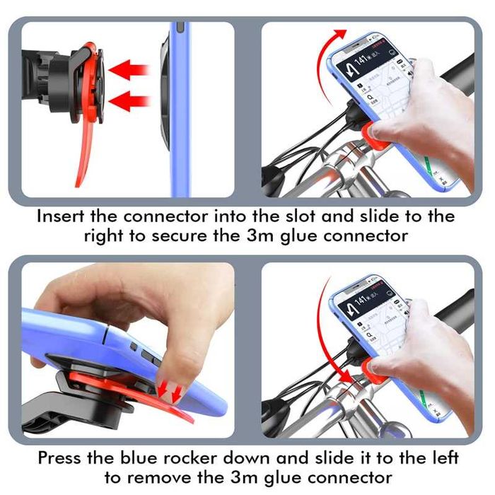 Suporte Telemóvel - Sistema Quad Lock.