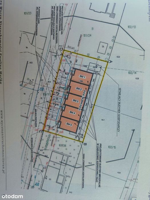 działka budowlana o powierzchni 194 m2