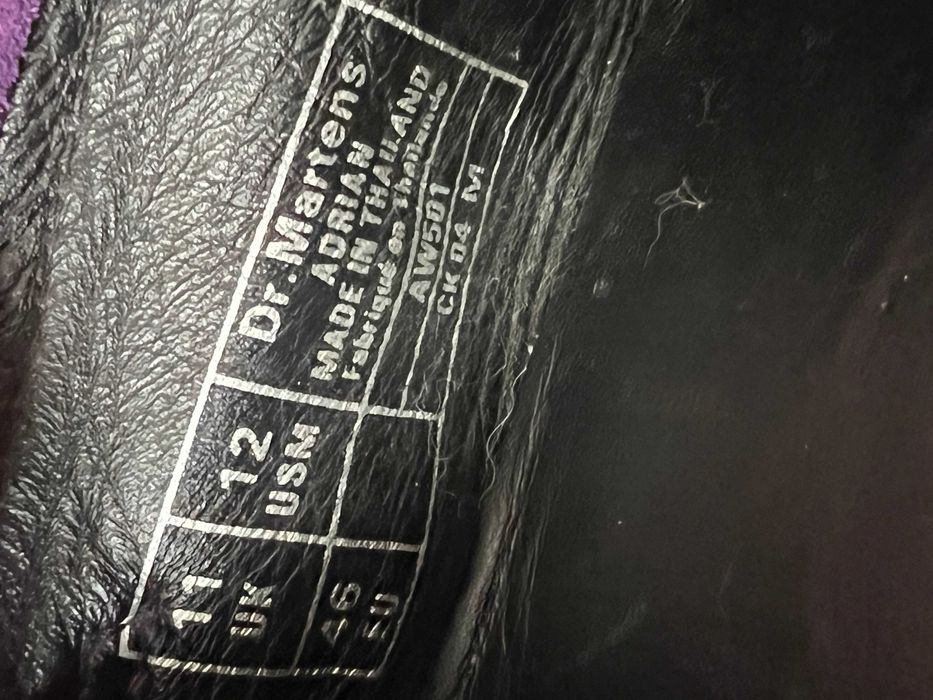 Замшеві туфлі лофери Dr. Martens Adrian 46 розміру