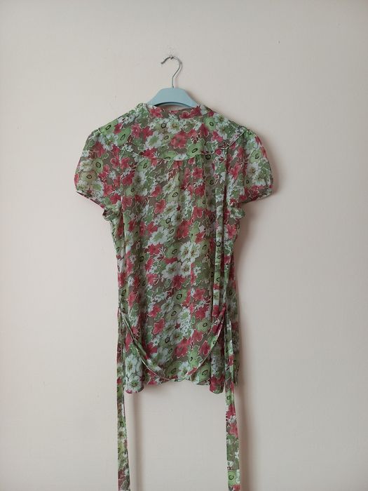 Bluzka damska w kwiaty z paskiem r. 44 (XXL) Jasper Conran Jeans