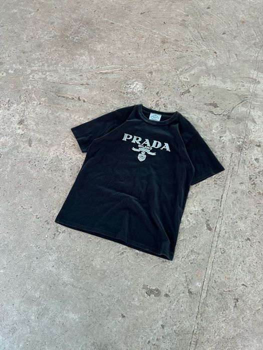 Prada Milano Logo Crest T-Shirt