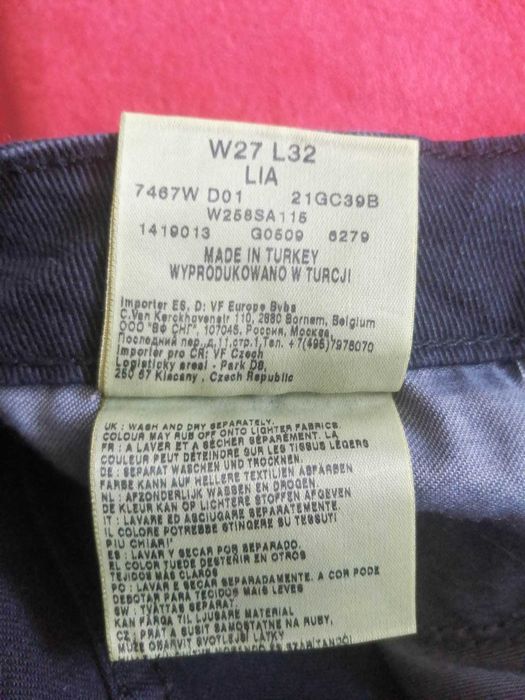 WRANGLER Jeans Spodnie Damskie W27 L32 Niski Stan Slim Oryginalne