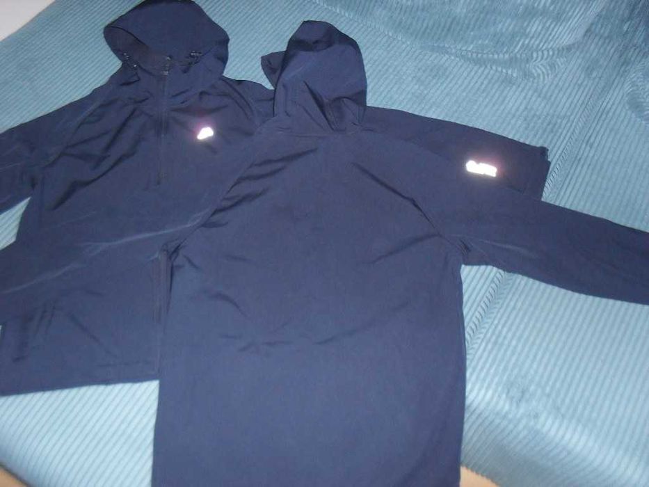 Dwie kurtki softshell dziewczęce.