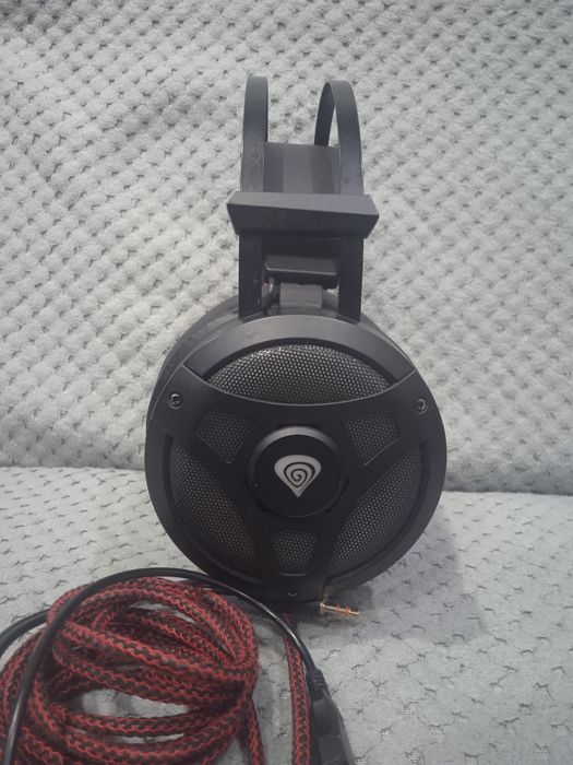 Słuchawki gamingowe Genesis Neon 360, czarno-czerwone