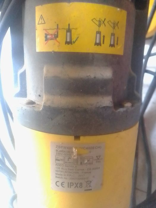 Bomba de água turba