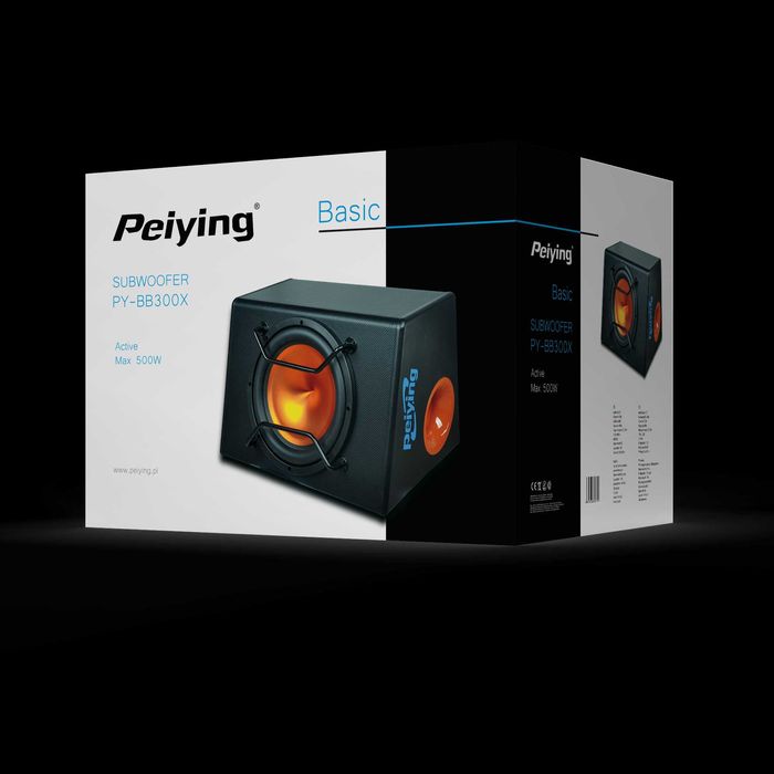 Subwoofer ze wzmacniaczem Peiying PY-BB300X