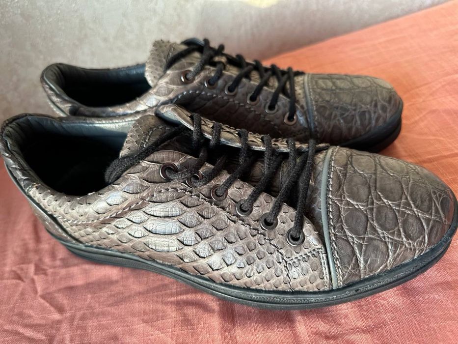 Кросівки зі шкіри крокодилу/пітону. Ексклюзив