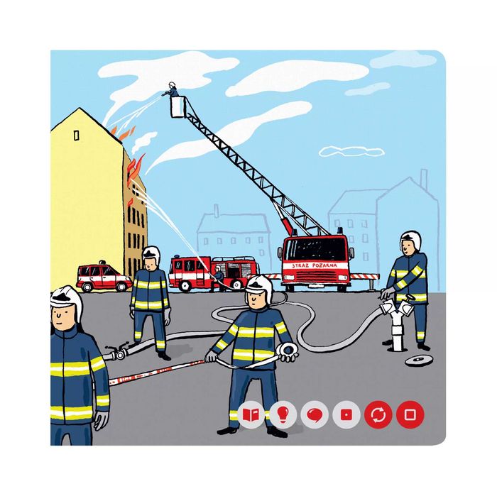 Czytaj z ALBIKIEM Interaktywna Miniksiążka zawody Strażacy 5+ ALBIK