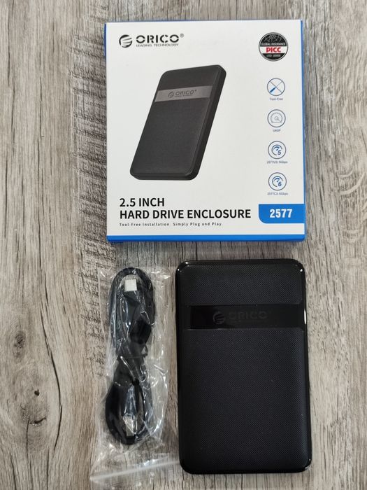 Переносной жесткий диск TOSHIBA 500GB в кармане Orico USB3.1 Type-C