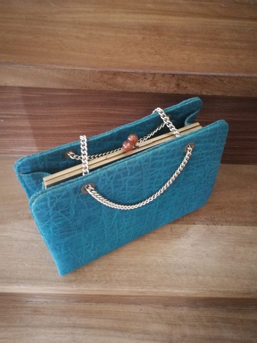 Mala Vintage - Pele Elefante Verdadeira - restaurada