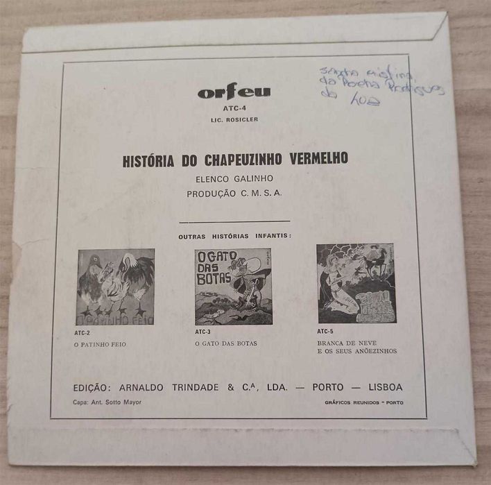 Disco a História do Chapeuzinho Vermelho