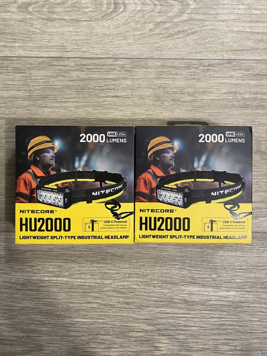 Налобний ліхтар Nitecore HU2000  (USB Type-C) з акумулятором