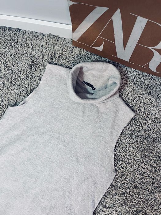 Piekny bezowy golf zara rozm M damski