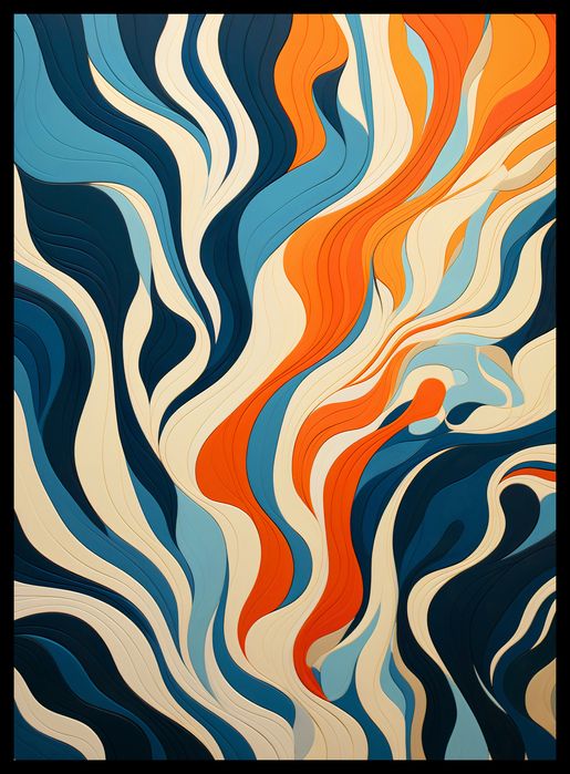 Plakat 40x55cm Oceaniczne Fale