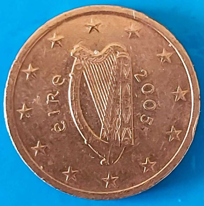 2 cêntimos de 2005 da Irlanda, Harpa