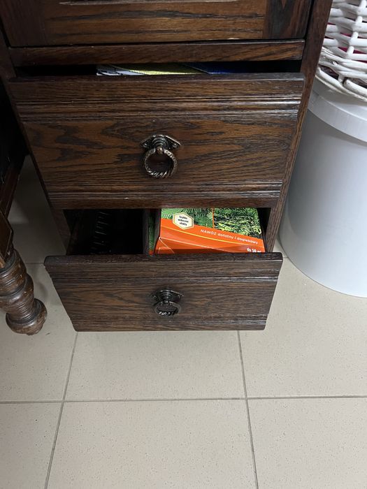 REZERWACJA Szafka, słupek kredens  lite drewno dąb