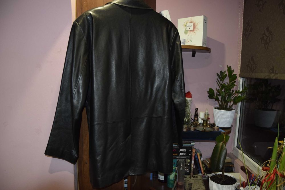 Кожаная куртка HUGO BOSS