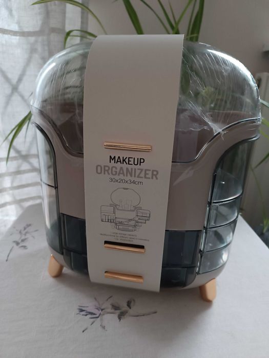 Nowy,duży organizer na kosmetyki,pojemnik mąkę up