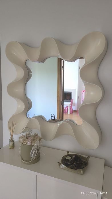 Espelho moldura branca