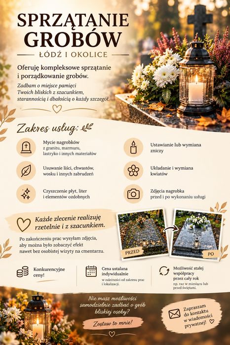Czyszczenie/sprzątanie grobów
