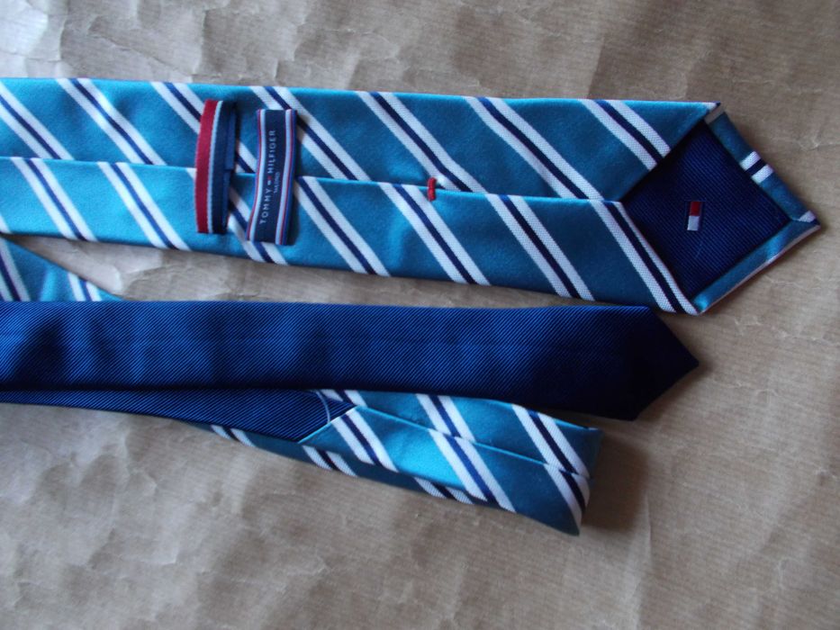 TOMMY HILFIGER EXCLUSIVE Premium Designerski, Nowy Krawat USA