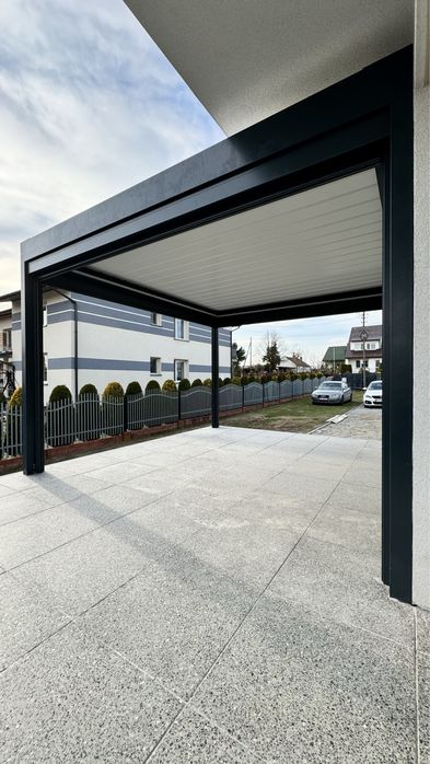 Pergola Lamelowa z otwieranym dachem, oświetleniem i montażem, 6x4m