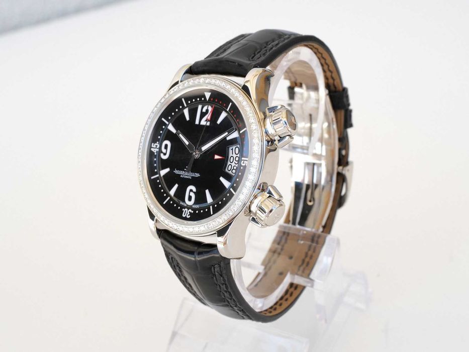 Jaeger-LeCoultre Master Compressor Lady Diamonds Black Dial 37mm