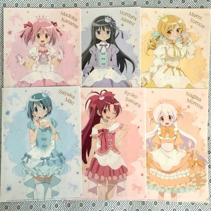 Комплект А4 папок Mahou Shoujo Madoka Magica х Lawson