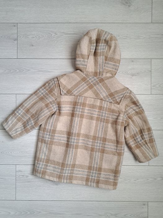 Дитяча тепла курточка YOUNGSTER з капюшоном у клітинку Made in Italy
