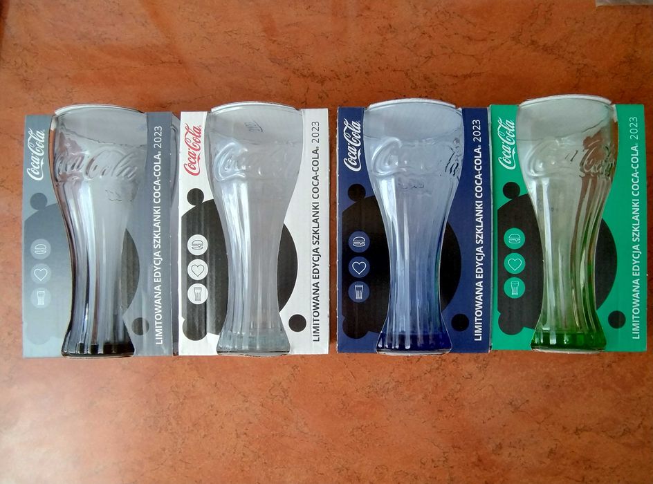 Szklanki Coca Cola z Mc Donalds Edycja 2023, cały komplet