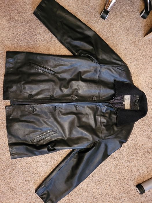 Męska skórzana kurtka XL