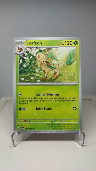 Karta pokemon Leafeon 011/167 Twilight Masquerade