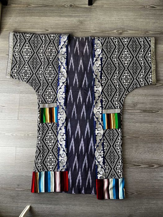 Poncho - Kimono - Haori boémio unissexo, casaco de festival.