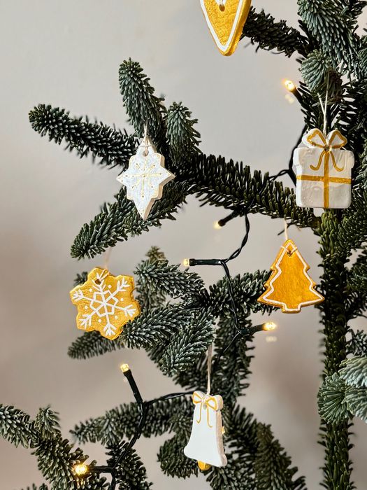 Набір Різдвяних Ялинкових Прикрас - 6 штук / Новорічний Подарунок