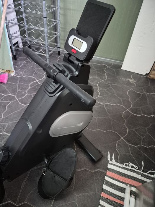 máquina de remo dobrável