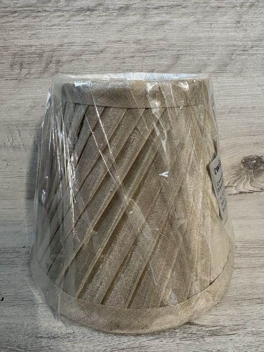 abażur materiałowy beżowy