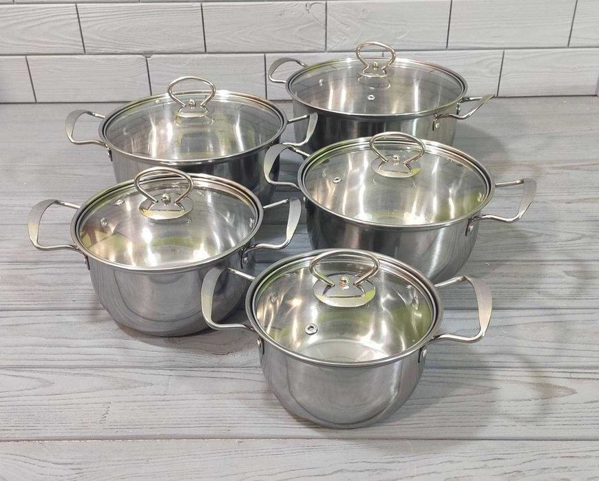 Набор посуды‼️ Набор каструль 5шт‼️ Набір посуду каструль з кришками