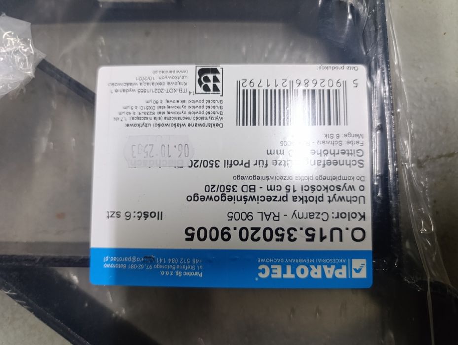 Uchwyt płotka przeciwśniegowego 15cm do blachodachówki 350/20