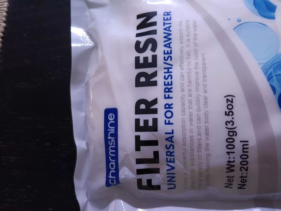Resina Filtrante Charmshine – Para Aquário (Doce e Salgado) – 100g