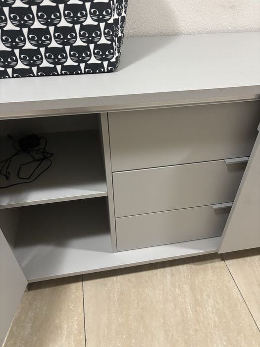 Komoda szara vox simple