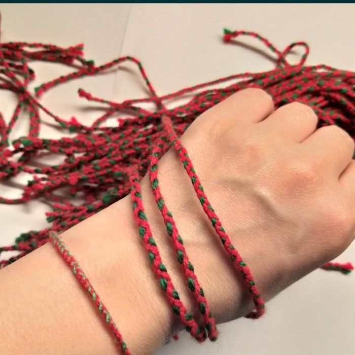 Bransoletka Czerwono-zielona