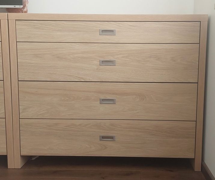 Komoda EGGER dąb hikora naturalna 4 Szuflady tanio