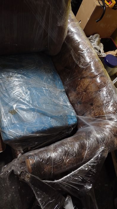 Terno de sofás Chesterfield