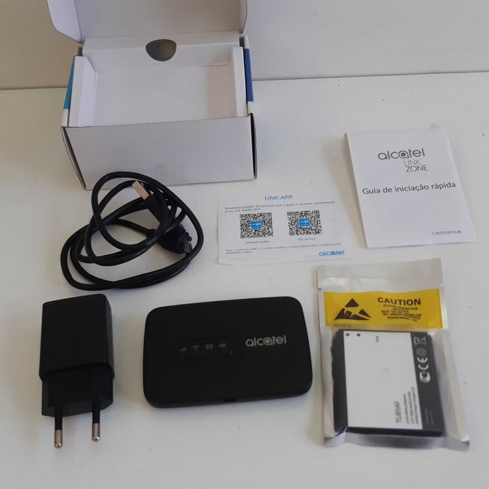 Router Hotspot 4G LTE Mobile WiFi Alcatel Link Zone Meo Funcional