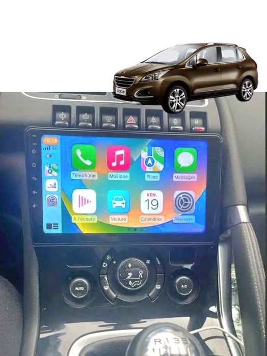 Rádio Android 14 com GPS Peugeot 3008/5008 (Novo)