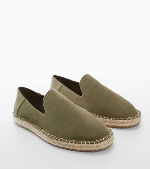 Нові замшеві еспадрільї MANGO Іспанія розмір 41 колір оливка