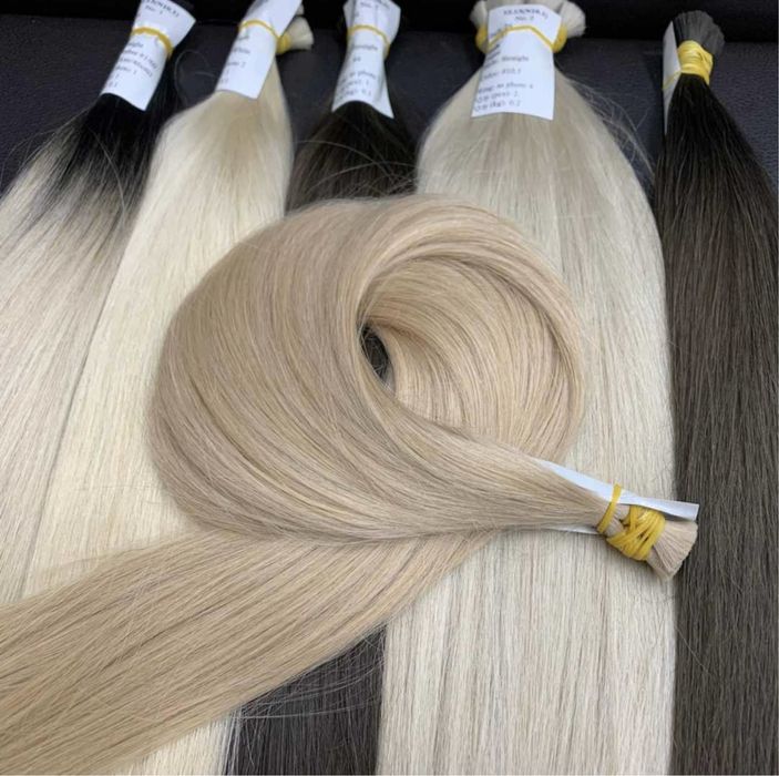 Волосы блонд, волосы натуральные для наращивания, славянка блонд