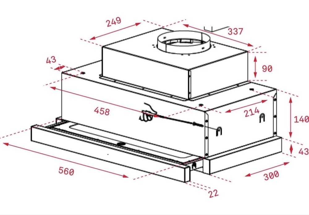 Exaustor TEKA CNL 6815 Plus (555 m3/h - 60 cm - Inox)