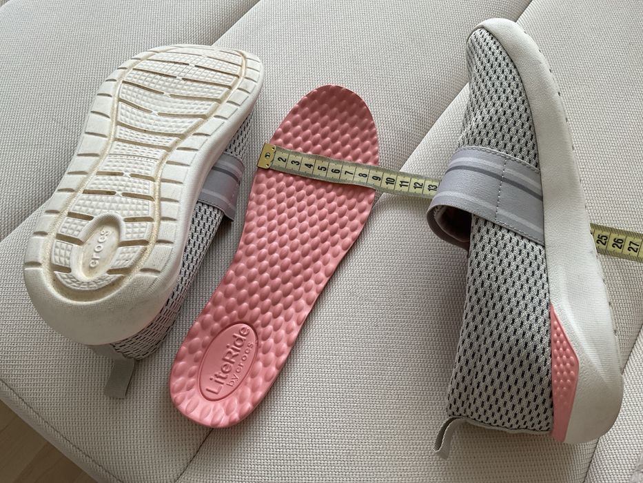 Crocs W8 слипоны, балетки наш 38 полноразмерные